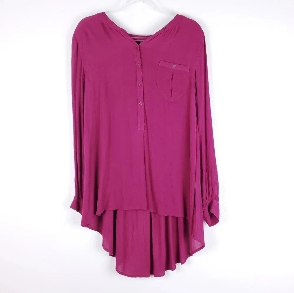 Free People Boyfriend Button Front